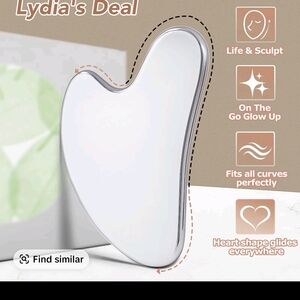 Heart-Shaped Stainless Facial Gua Sha